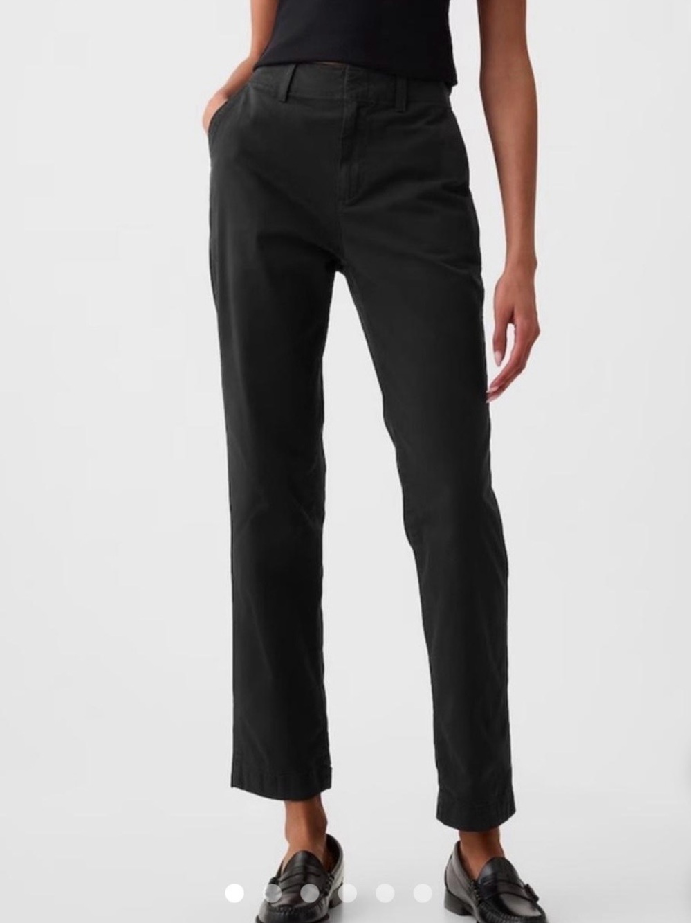 GAP Black Downtown Khaki Pants Size 10
